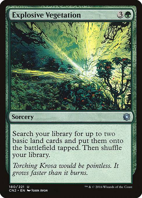 Explosive Vegetation