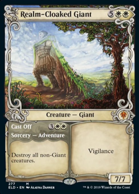 Realm-Cloaked Giant // Cast Off