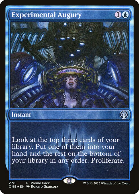 thumbnail image 2 of Magic: The Gathering – Experimental Augury (ONE) Common – Near Mint Condition 2 of 6