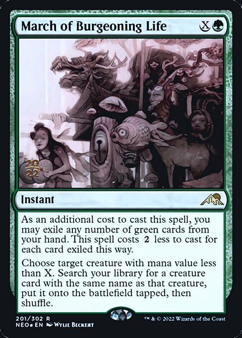 March of Burgeoning Life