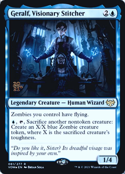 Geralf, Visionary Stitcher