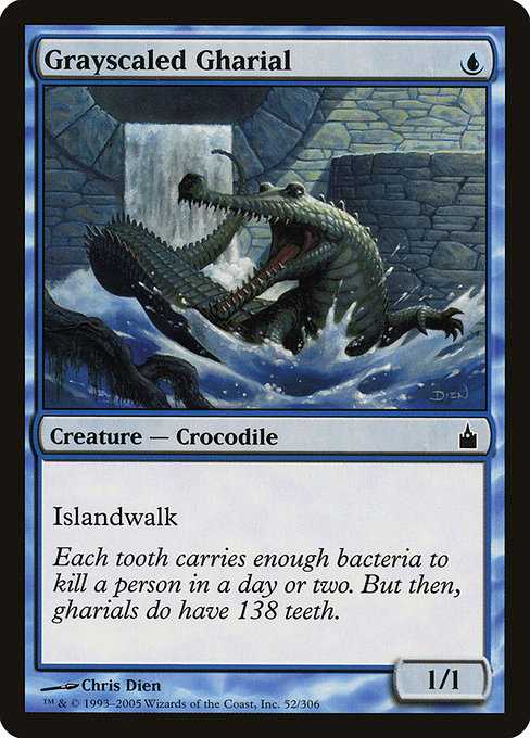 Grayscaled Gharial